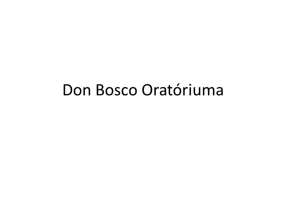 Don Bosco Oratóriuma