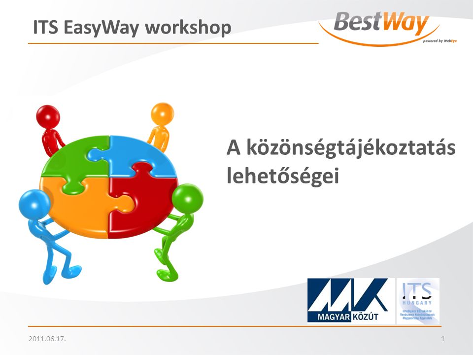 ITS EasyWay workshop A közönségtájékoztatás lehetőségei