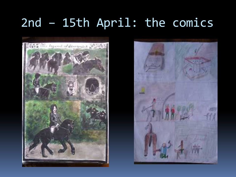 2nd – 15th April: the comics