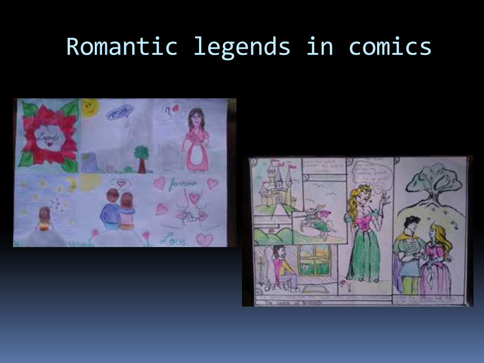 Romantic legends in comics
