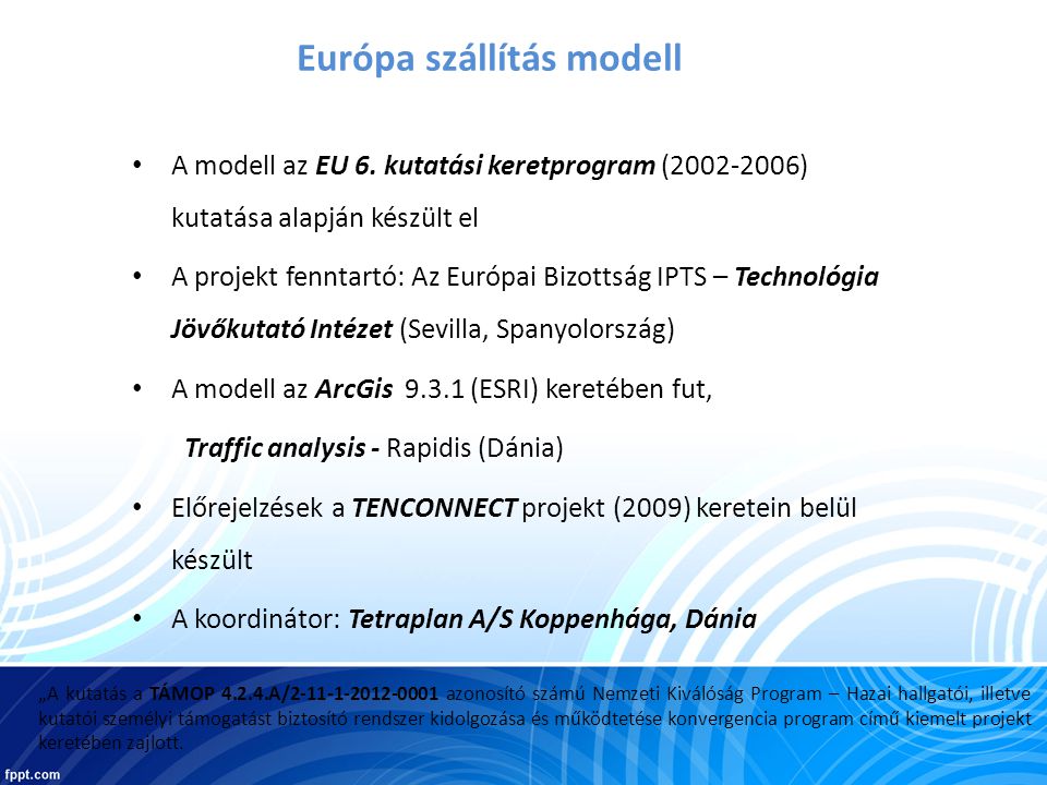• A modell az EU 6.