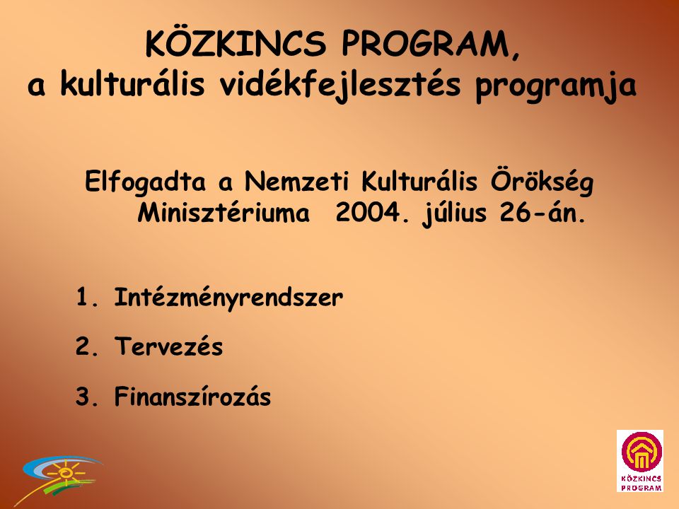 KÖZKINCS Program