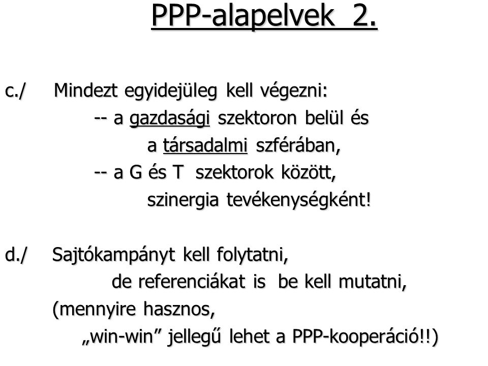 4 PPP-alapelvek 2.