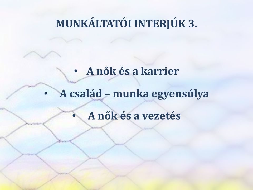 SZEREP TANMŰHELY MUNKÁLTATÓI INTERJÚK 3.