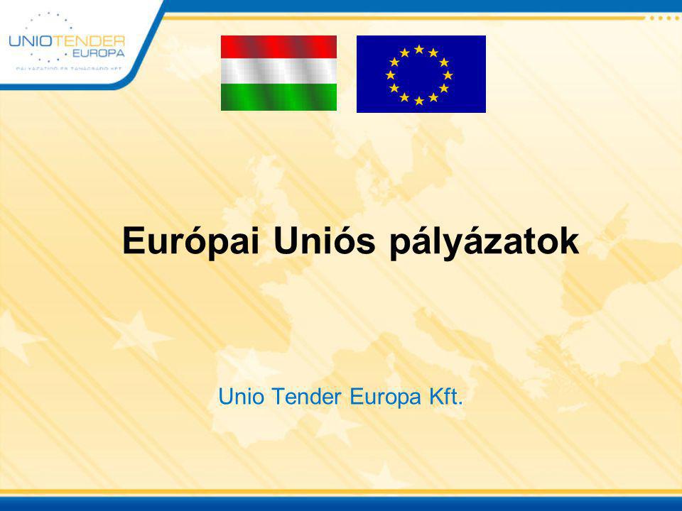Európai Uniós pályázatok Unio Tender Europa Kft.