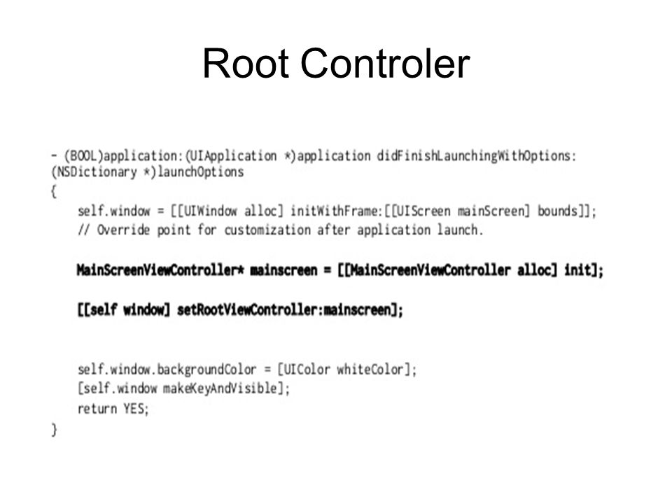 Root Controler