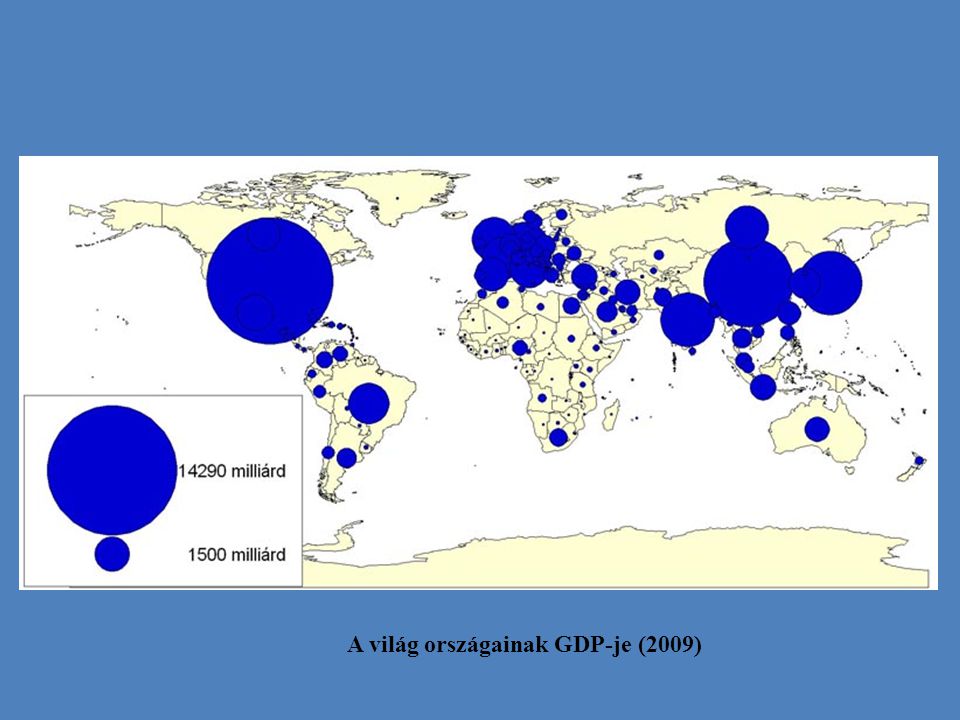 A világ országainak GDP-je (2009)