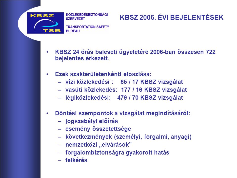 KBSZ 2006.