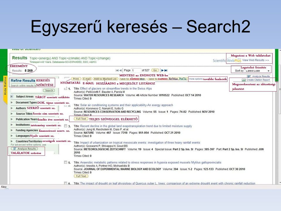 Egyszerű keresés – Search2