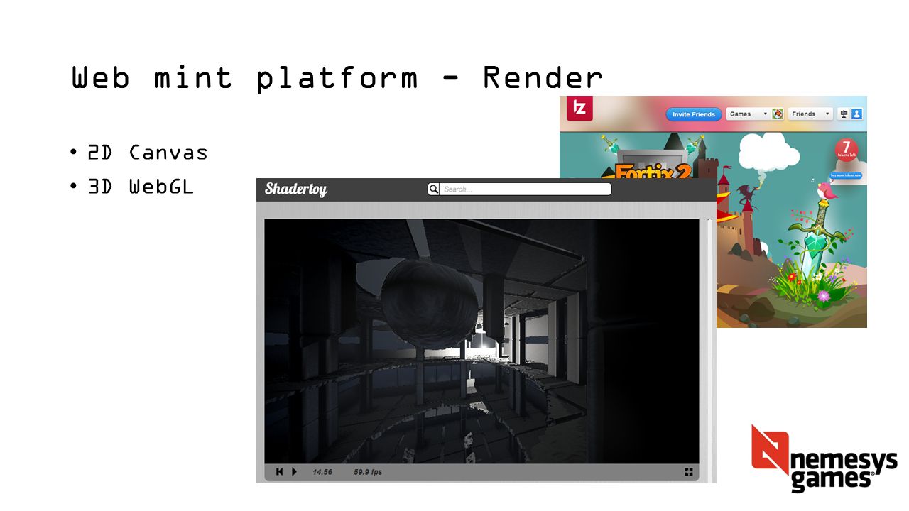 Web mint platform - Render 2D Canvas 3D WebGL