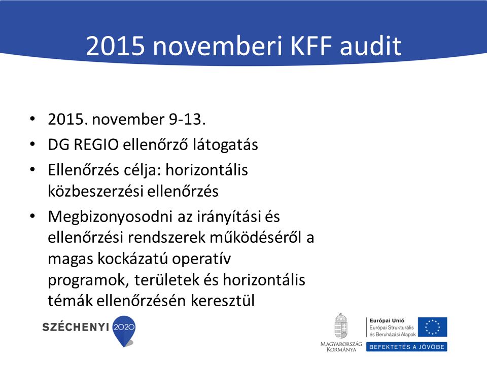 2015 novemberi KFF audit november