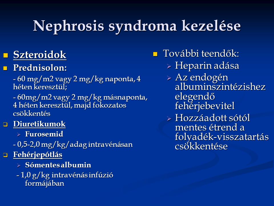Nefrózis szindróma