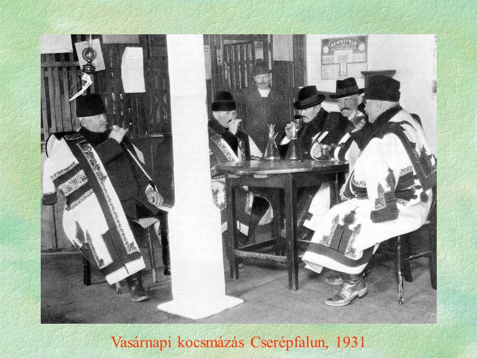 Vasárnapi kocsmázás Cserépfalun, 1931
