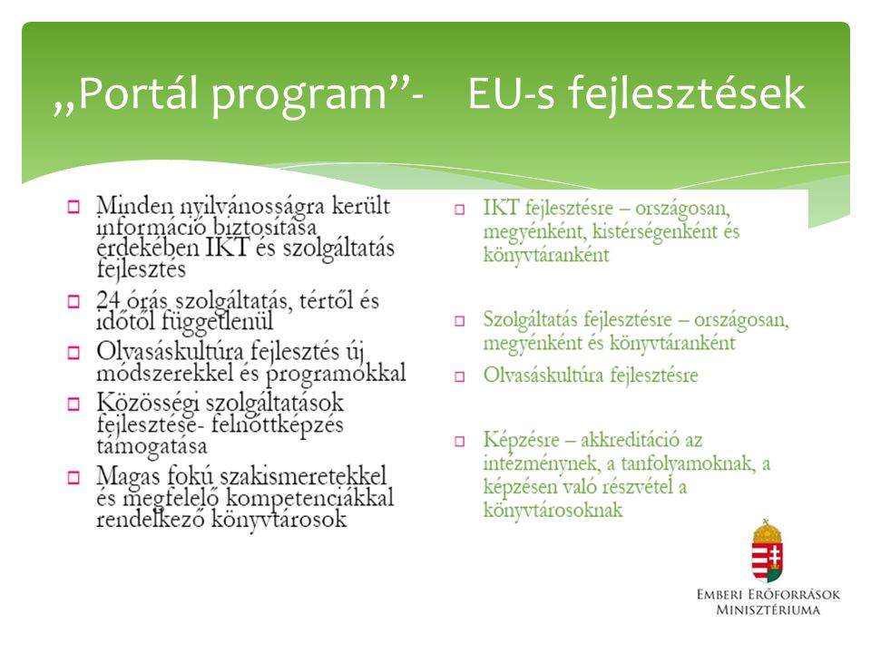 „Portál program - EU-s fejlesztések