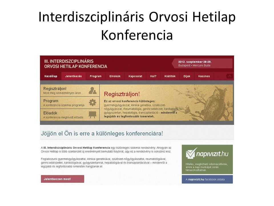 Interdiszciplináris Orvosi Hetilap Konferencia
