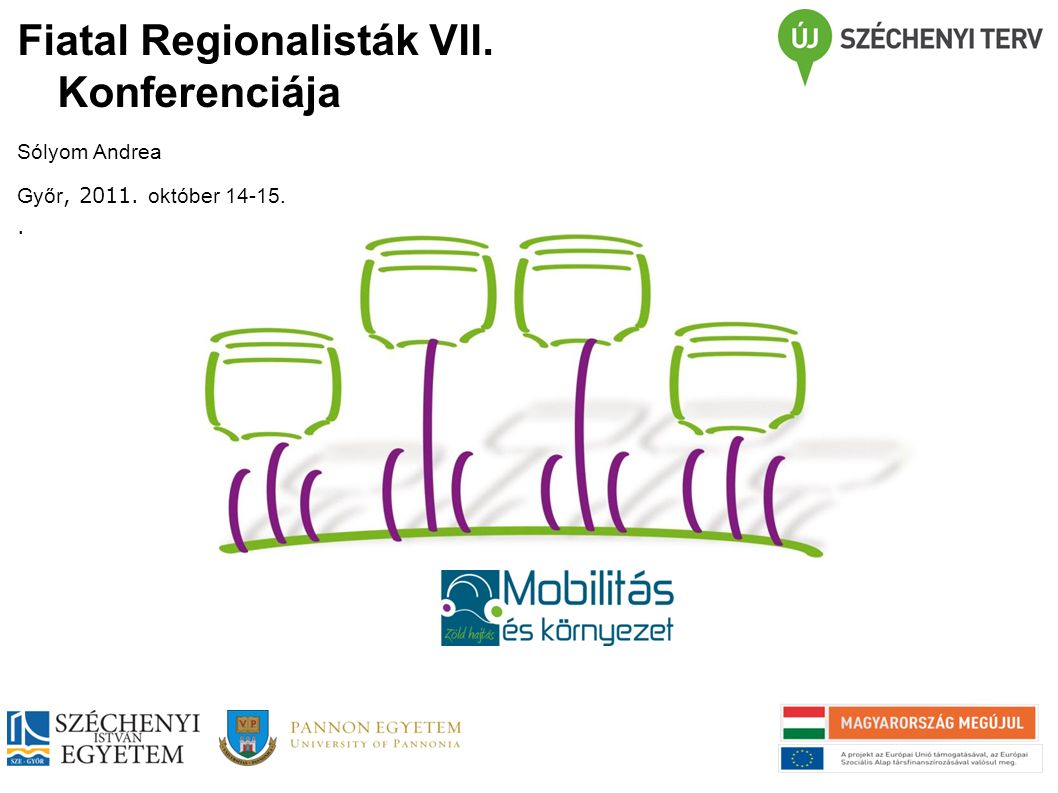 Fiatal Regionalisták VII. Konferenciája Sólyom Andrea Győr, október