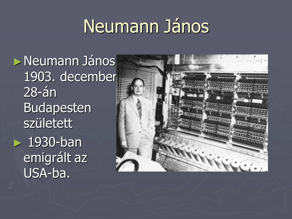 Neumann jános számítógép