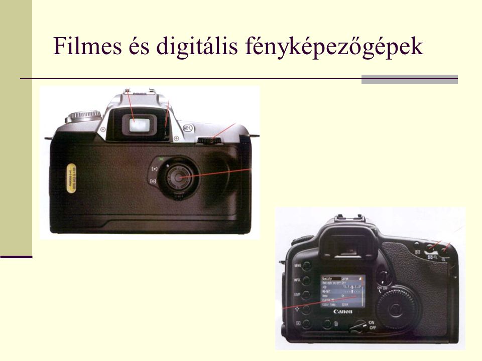 Filmes és digitális fényképezőgépek