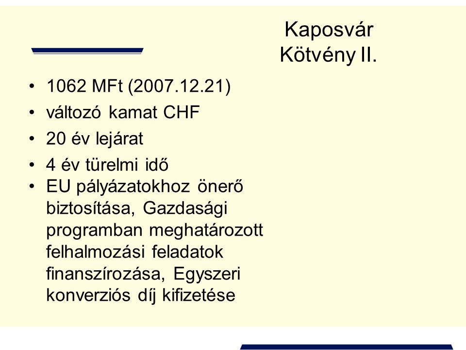 Kaposvár Kötvény II.