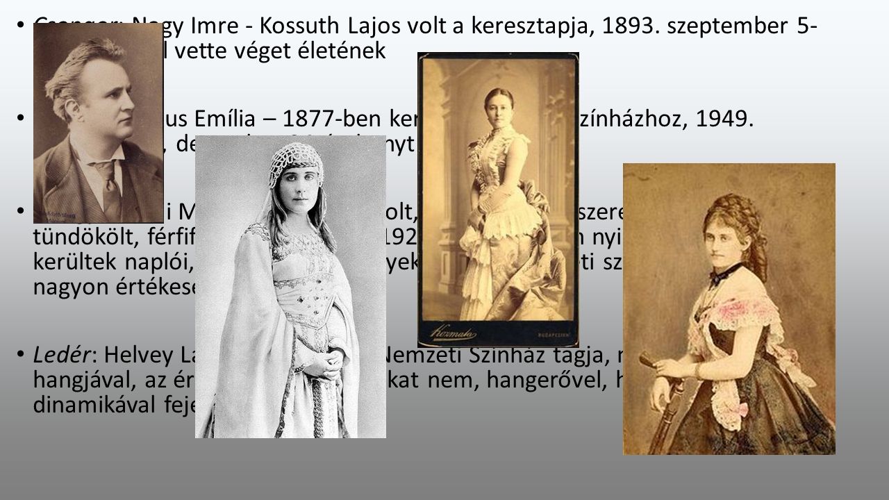 Csongor: Nagy Imre - Kossuth Lajos volt a keresztapja, 1893.
