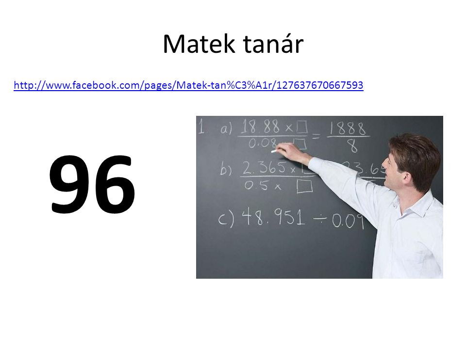 Matek tanár 96