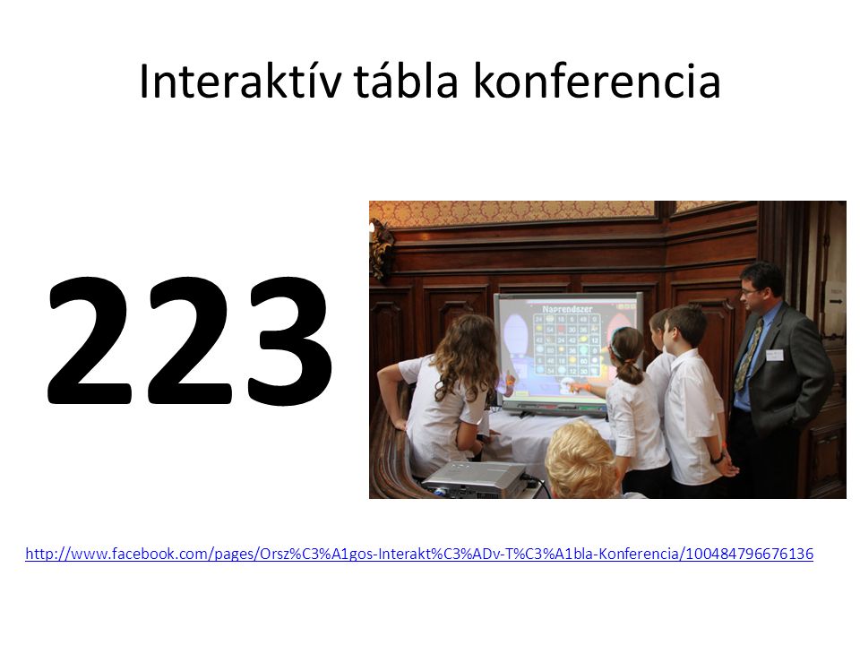 Interaktív tábla konferencia 223