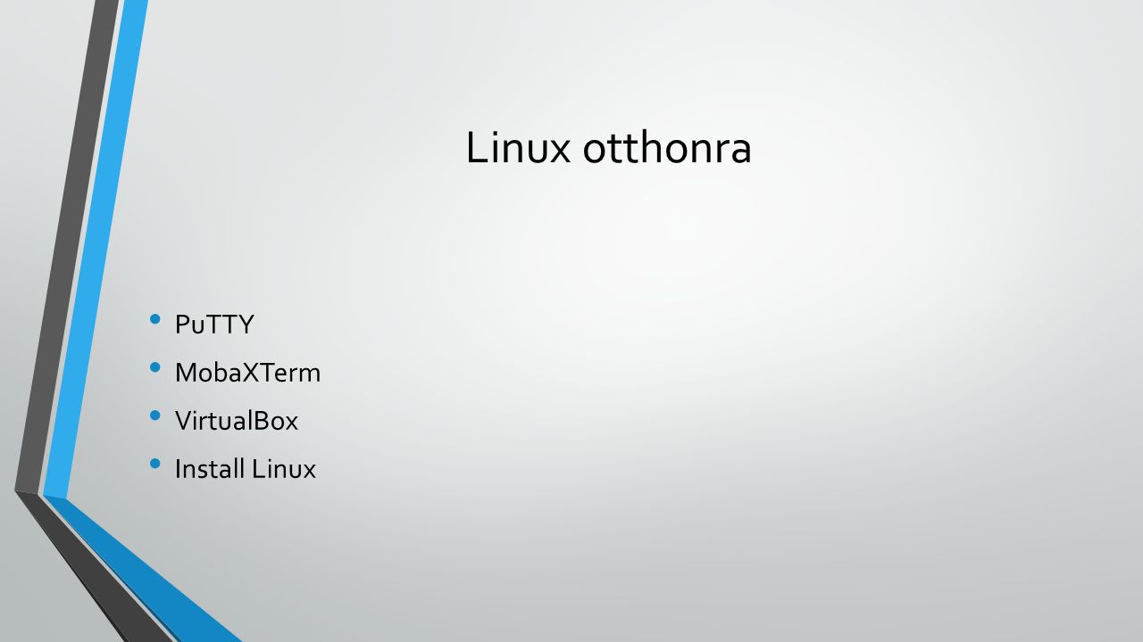 Linux otthonra PuTTY MobaXTerm VirtualBox Install Linux