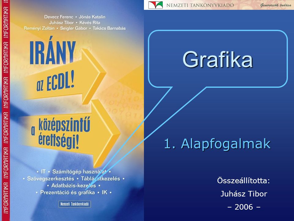 Összeállította: Juhász Tibor – 2006 – Grafika 1. Alapfogalmak