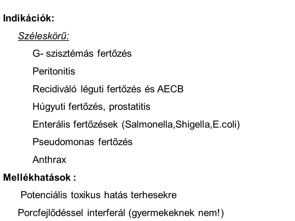 prostatitis mellékhatások)