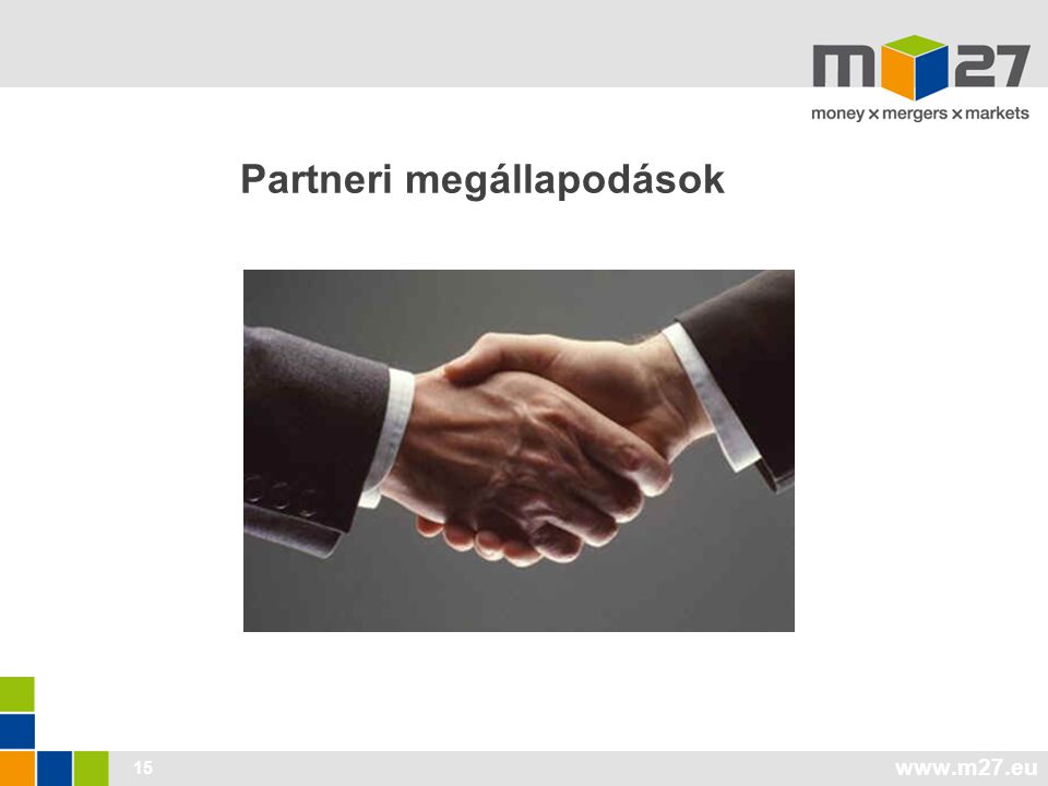 15 Partneri megállapodások