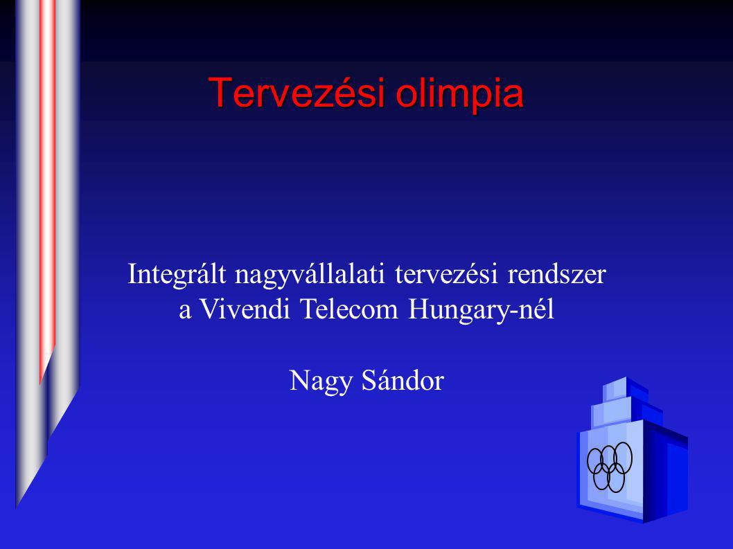 Tervezési olimpia Integrált nagyvállalati tervezési rendszer a Vivendi Telecom Hungary-nél Nagy Sándor