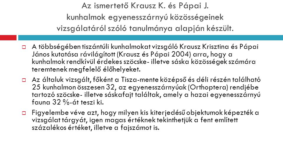 Az ismertető Krausz K. és Pápai J.