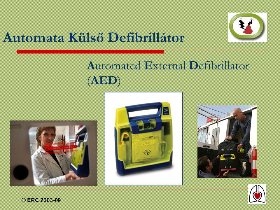 © ERC Automata Külső Defibrillátor Automated External Defibrillator (AED)