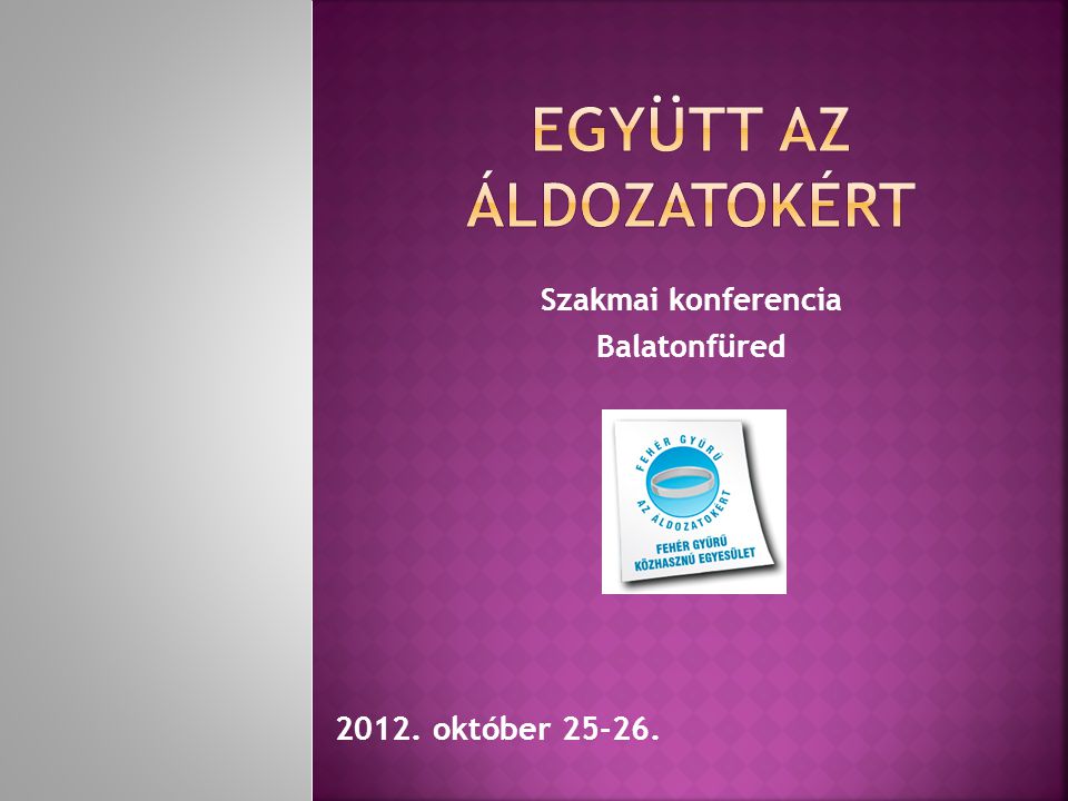 Szakmai konferencia Balatonfüred október