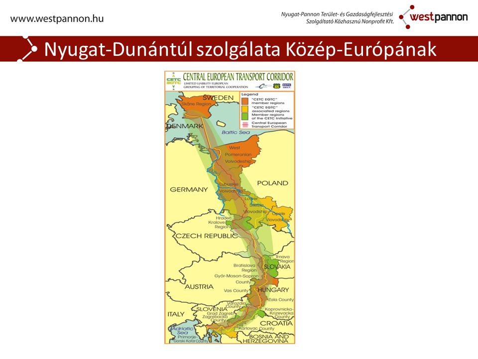 Nyugat-Dunántúl szolgálata Közép-Európának