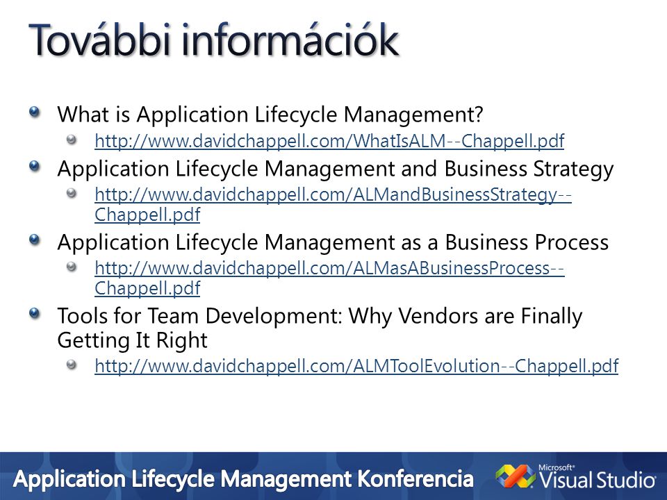 What is Application Lifecycle Management.