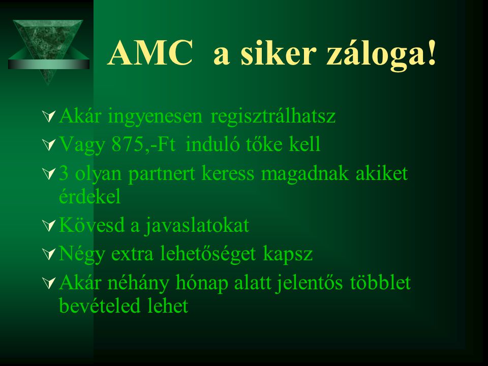 AMC a siker záloga.