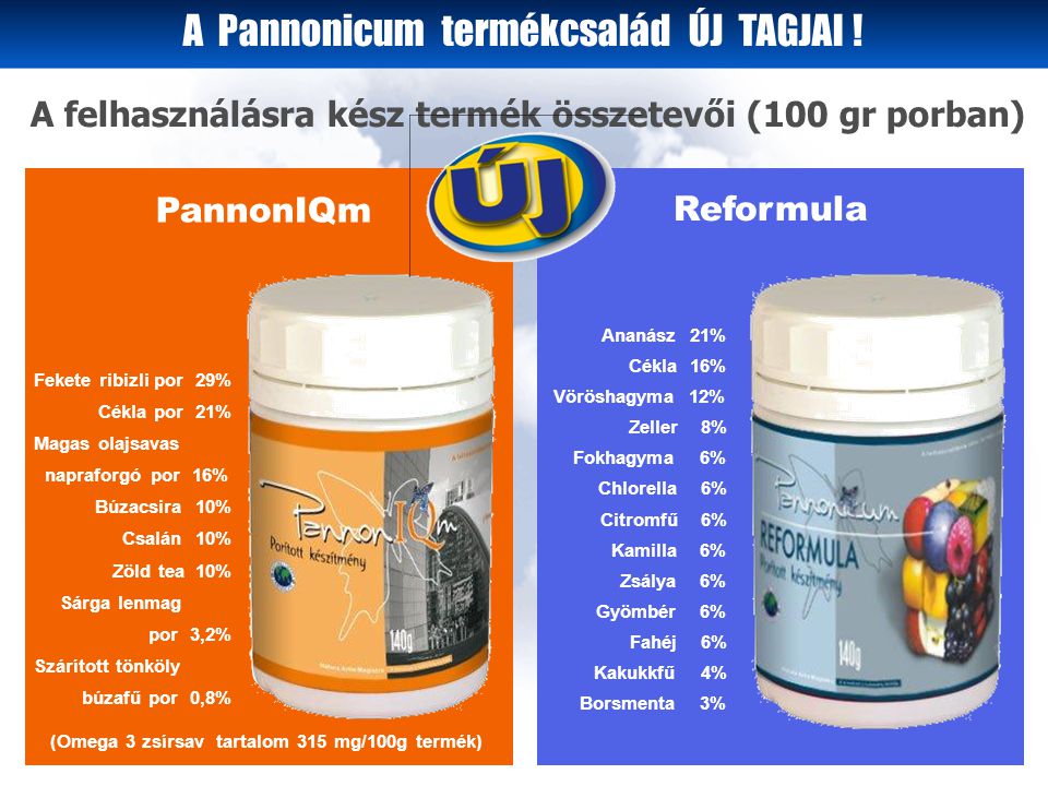 A Pannonicum termékcsalád ÚJ TAGJAI .