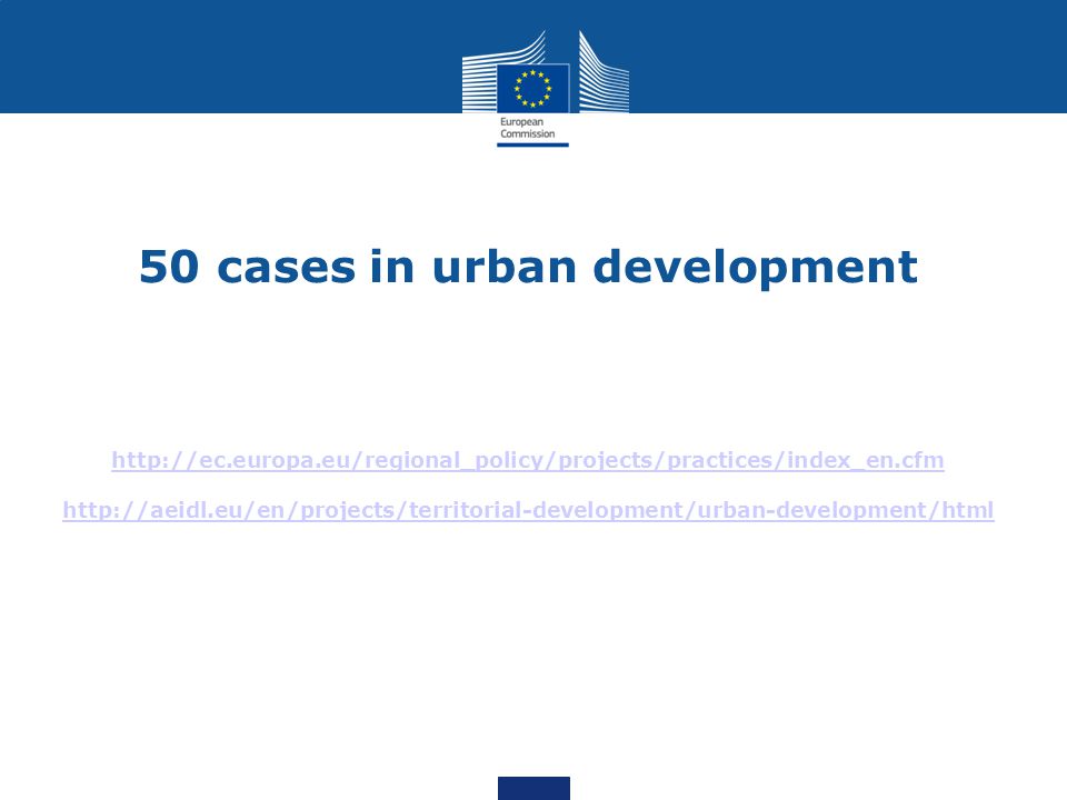 50 cases in urban development