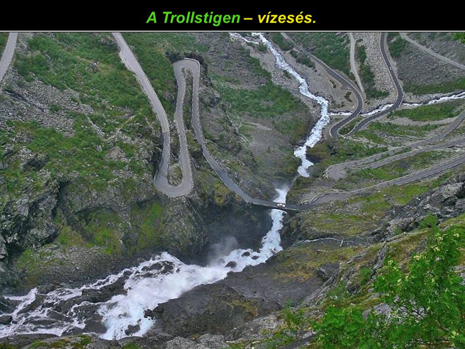 A Trollstigen – vízesés.