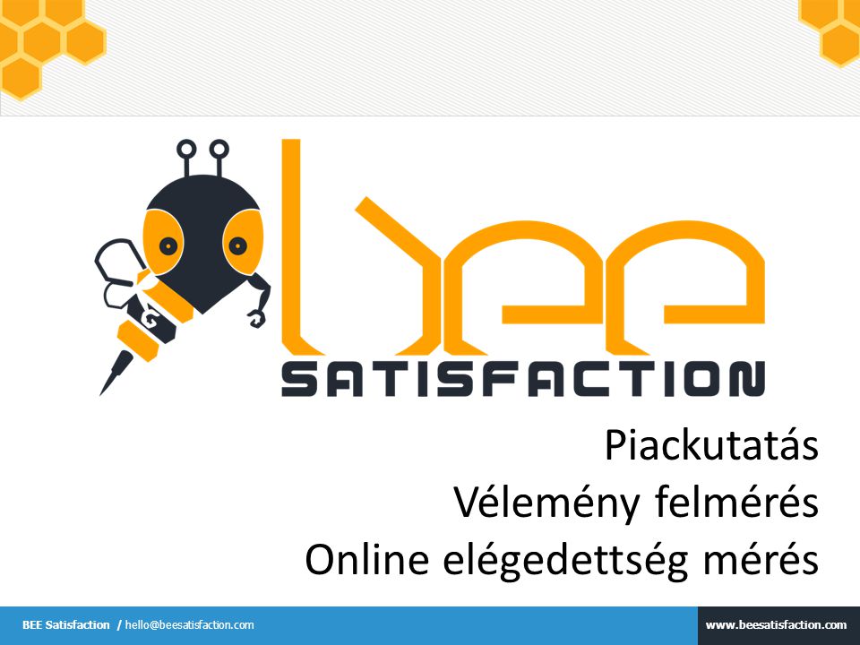 BEE Satisfaction / Piackutatás Vélemény felmérés Online elégedettség mérés