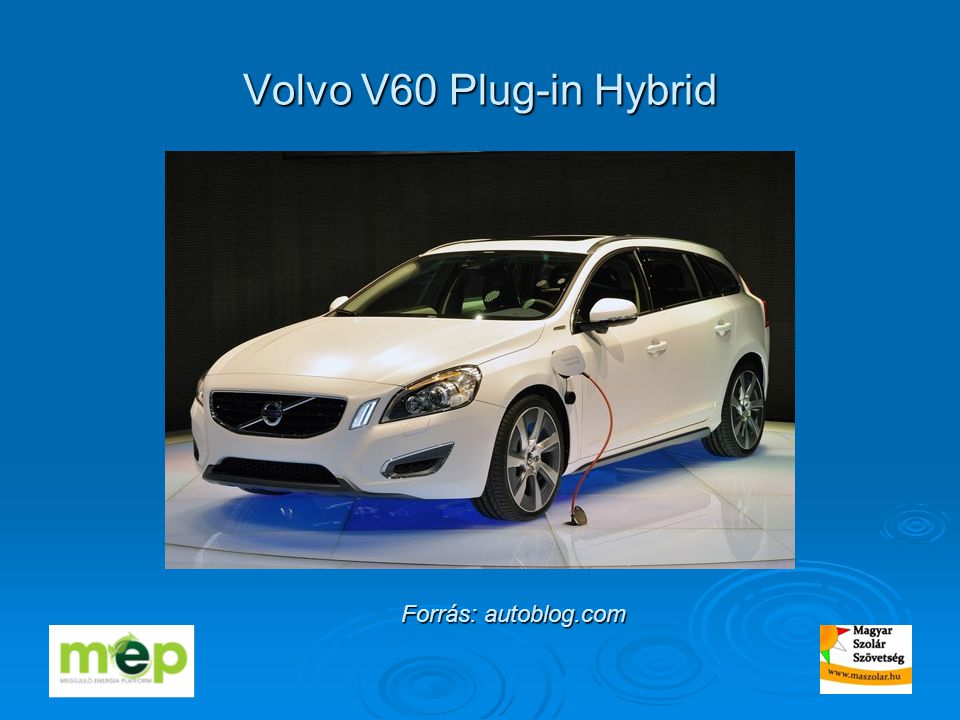 Volvo V60 Plug-in Hybrid Forrás: autoblog.com