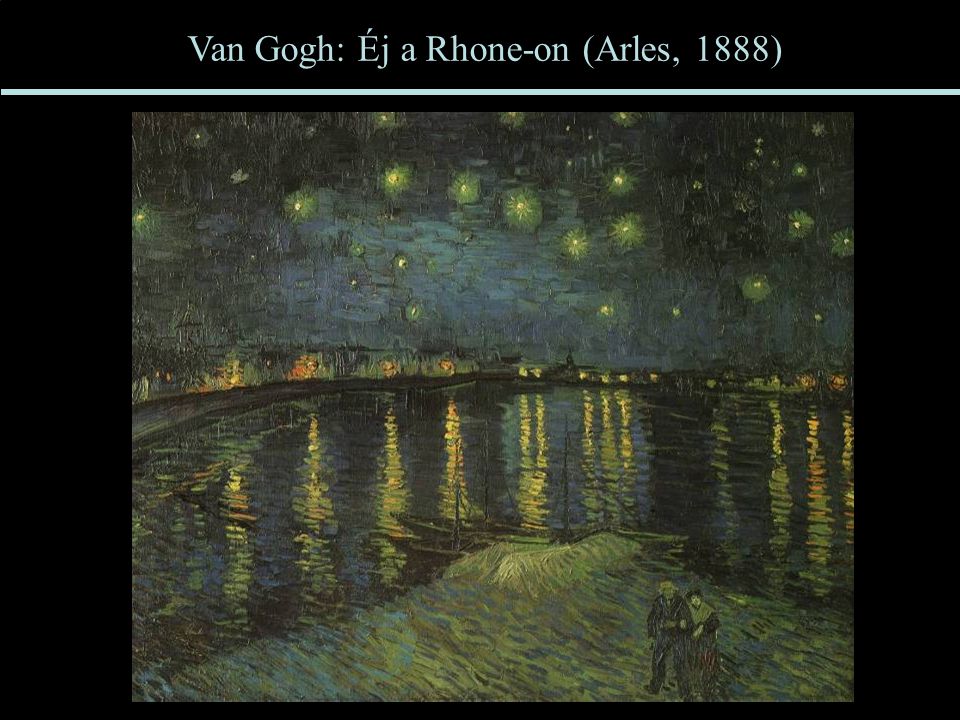 Van Gogh: Éj a Rhone-on (Arles, 1888)