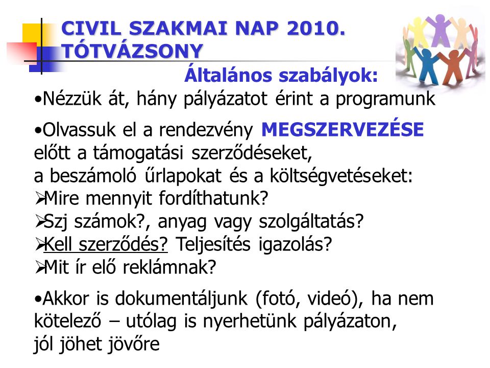 CIVIL SZAKMAI NAP 2010.