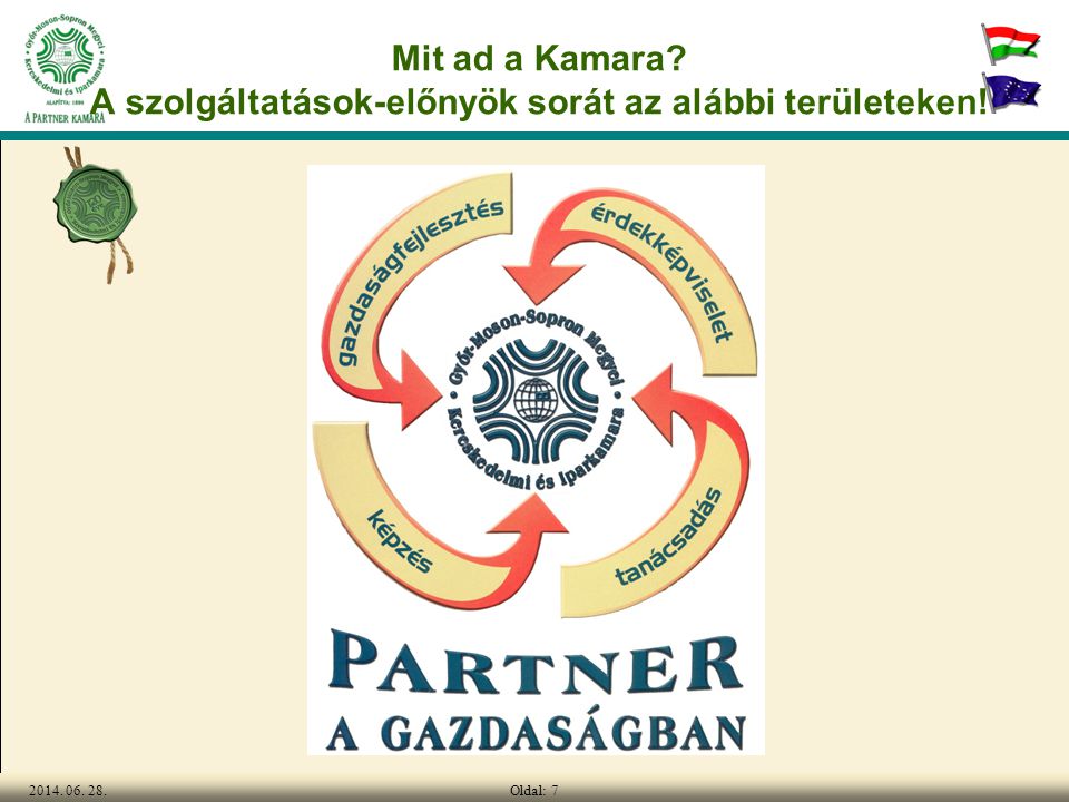 Oldal: Mit ad a Kamara A szolgáltatások-előnyök sorát az alábbi területeken!