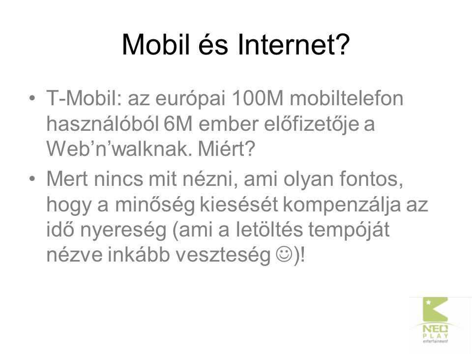 Mobil és Internet.
