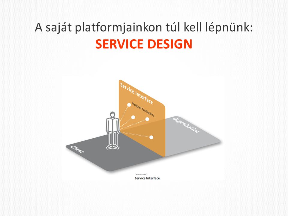 A saját platformjainkon túl kell lépnünk: SERVICE DESIGN