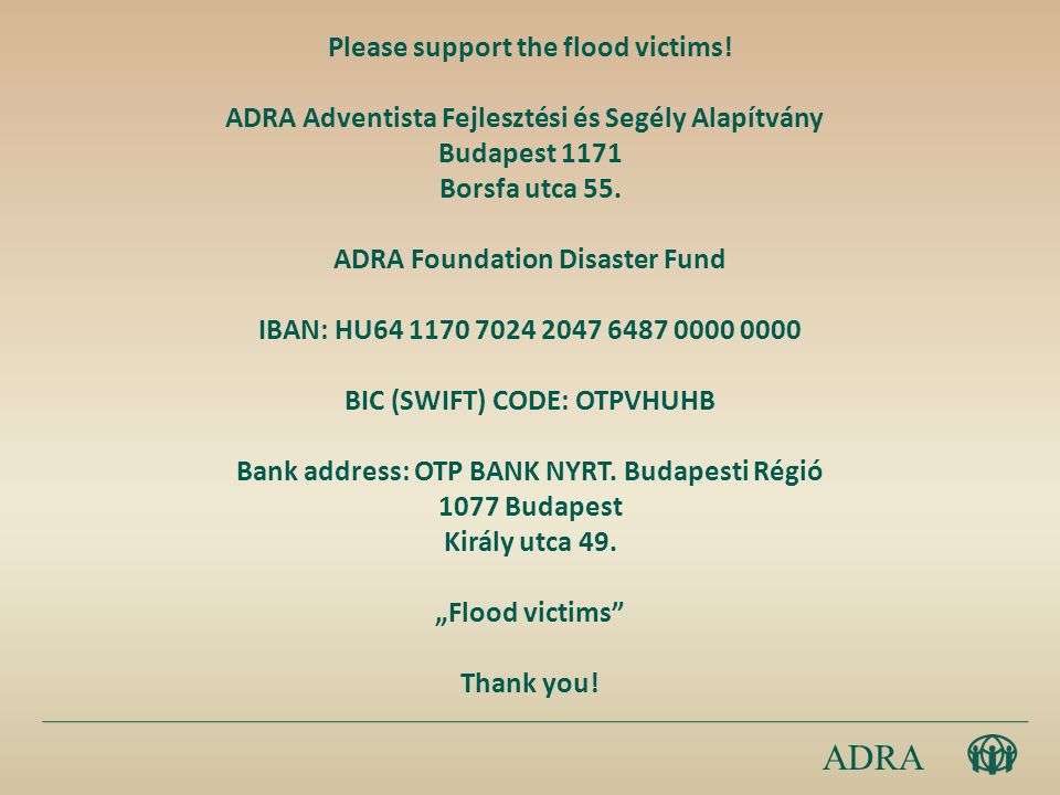 Please support the flood victims.