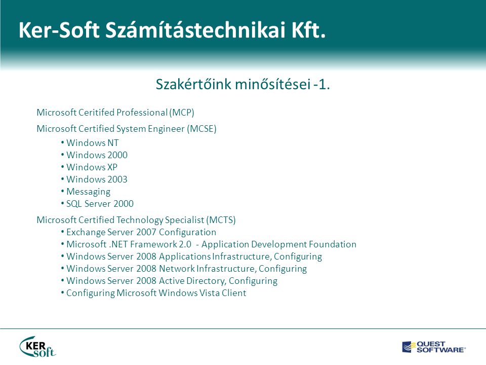 Ker-Soft Számítástechnikai Kft.