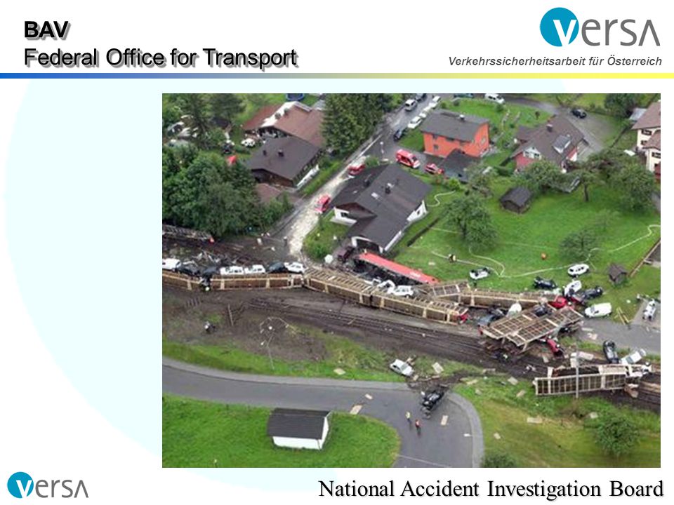 BAV Federal Office for Transport National Accident Investigation Board Verkehrssicherheitsarbeit für Österreich